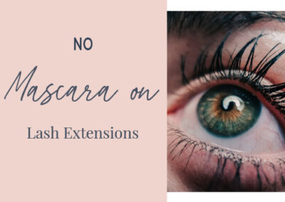 No Mascara on Lash Extensions